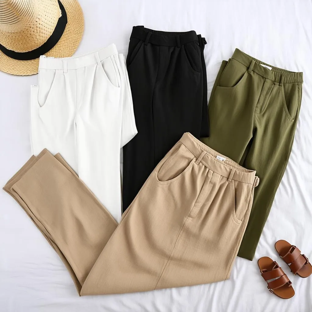 Variety of linen pants