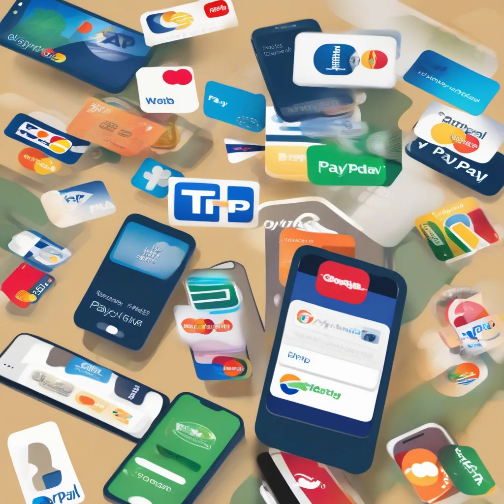 Various modern digital payment methods on a smartphone.