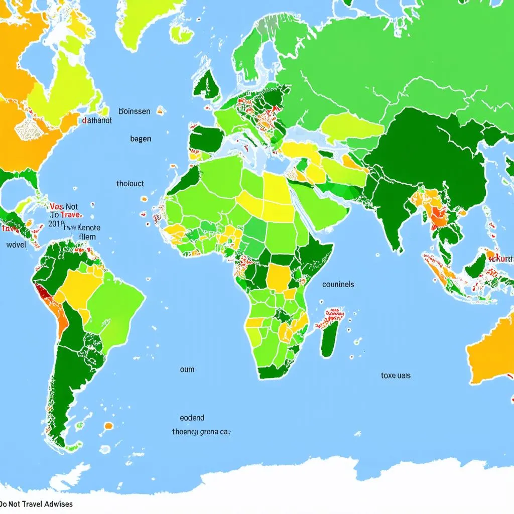 Do Not Travel Advisory World Map