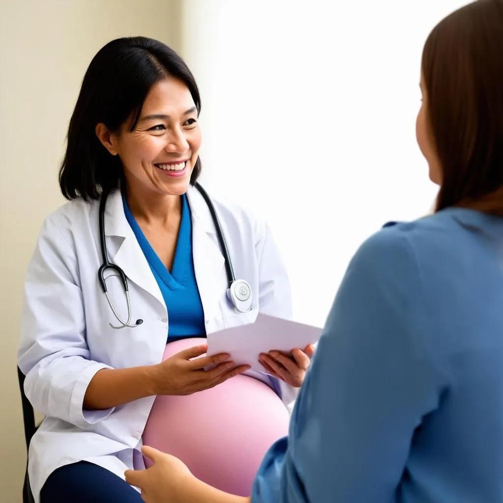 Doctor Consulting Pregnant Patient