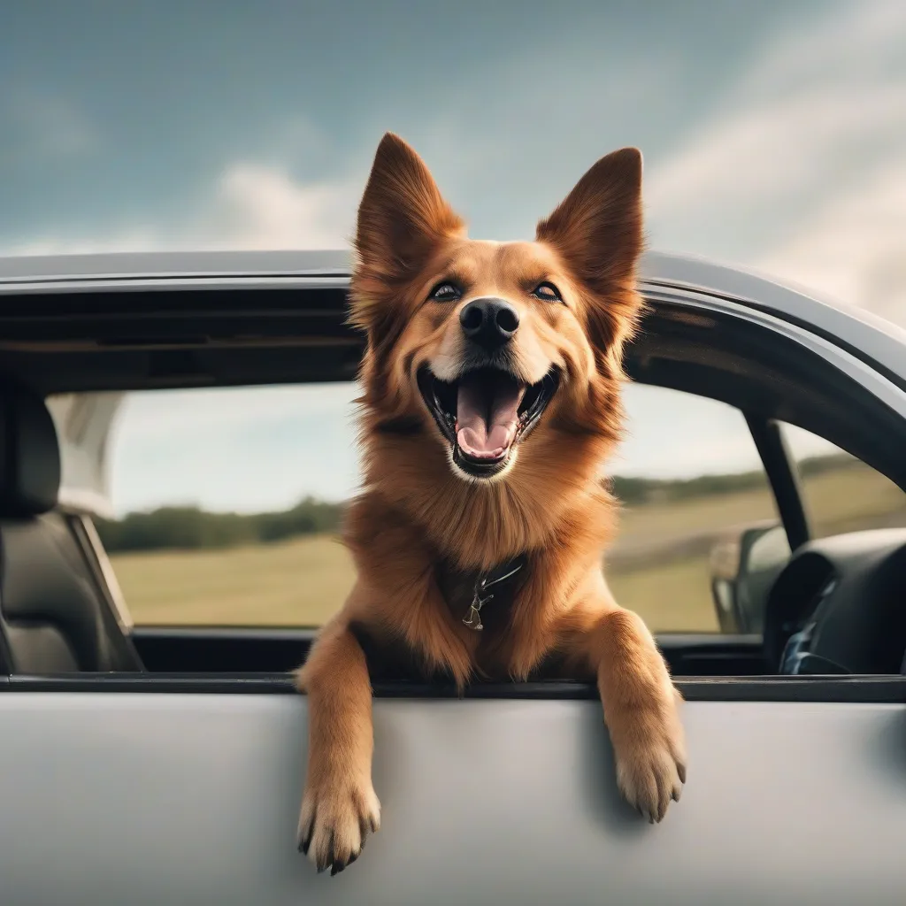 Dog on a Road Trip