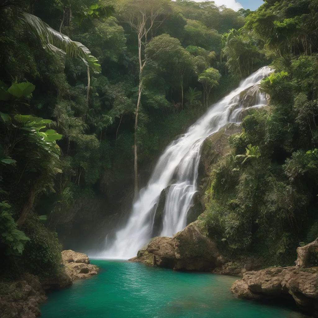 Dominican Republic Waterfall