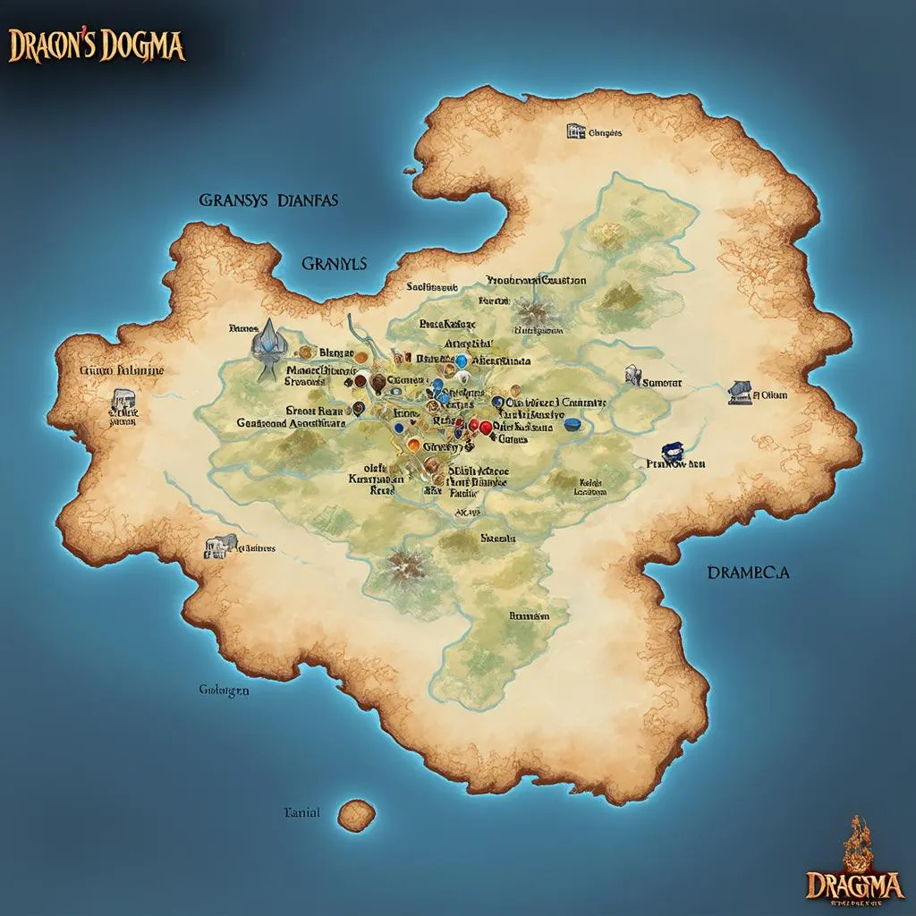 Dragon's Dogma World Map