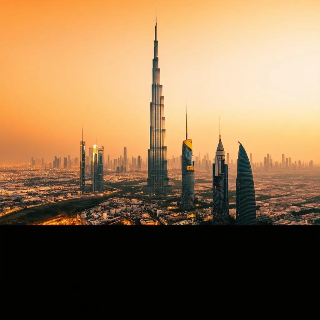 Dubai Skyline at Sunset