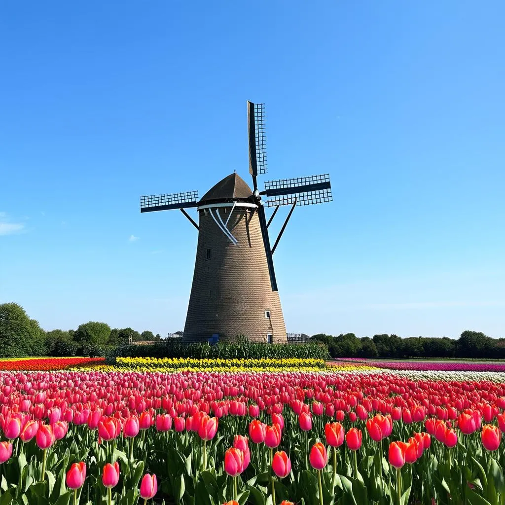 Traditional Dutch Windmill