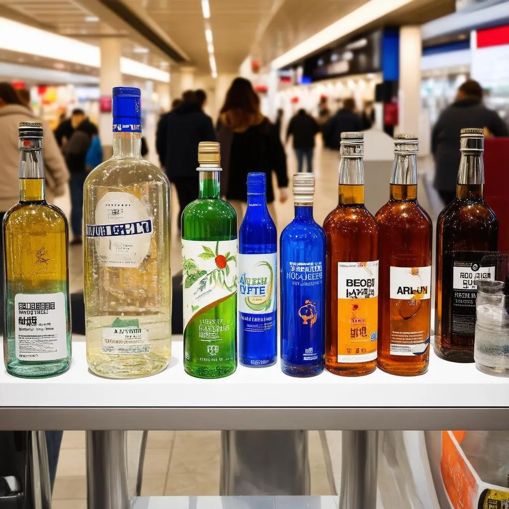 Duty Free Alcohol Selection