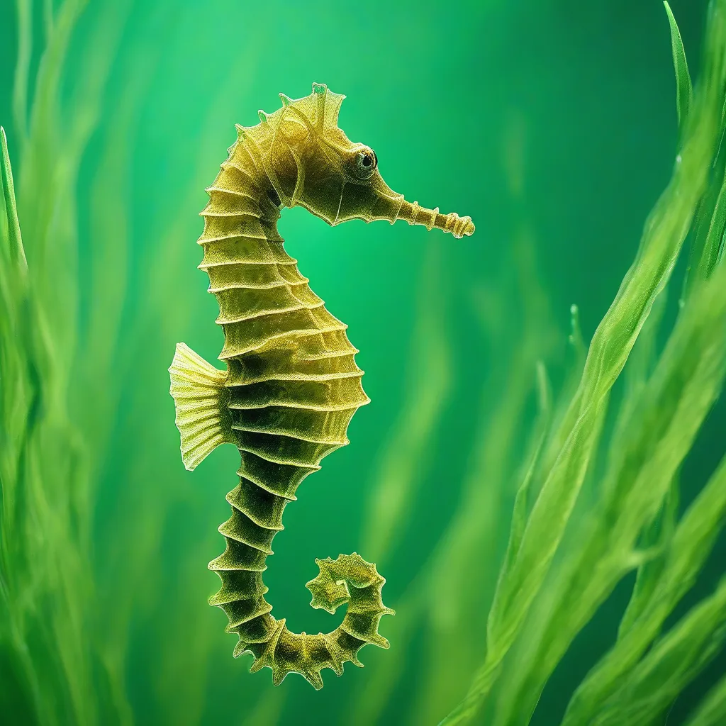 Dwarf Seahorse in Seagrass