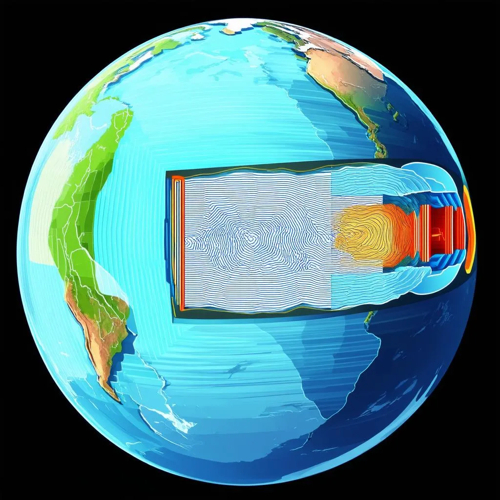 Earth's Layers and P Wave Travel