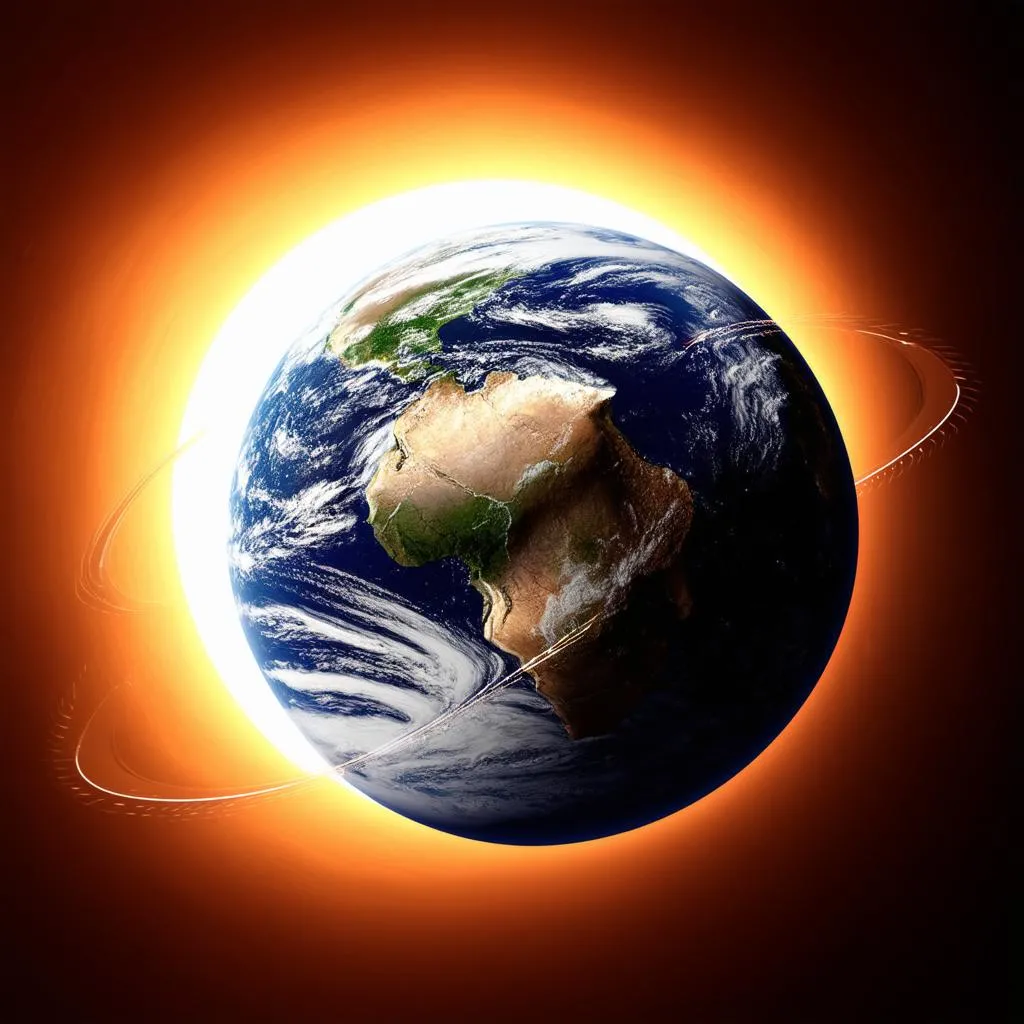 Earth Orbiting the Sun