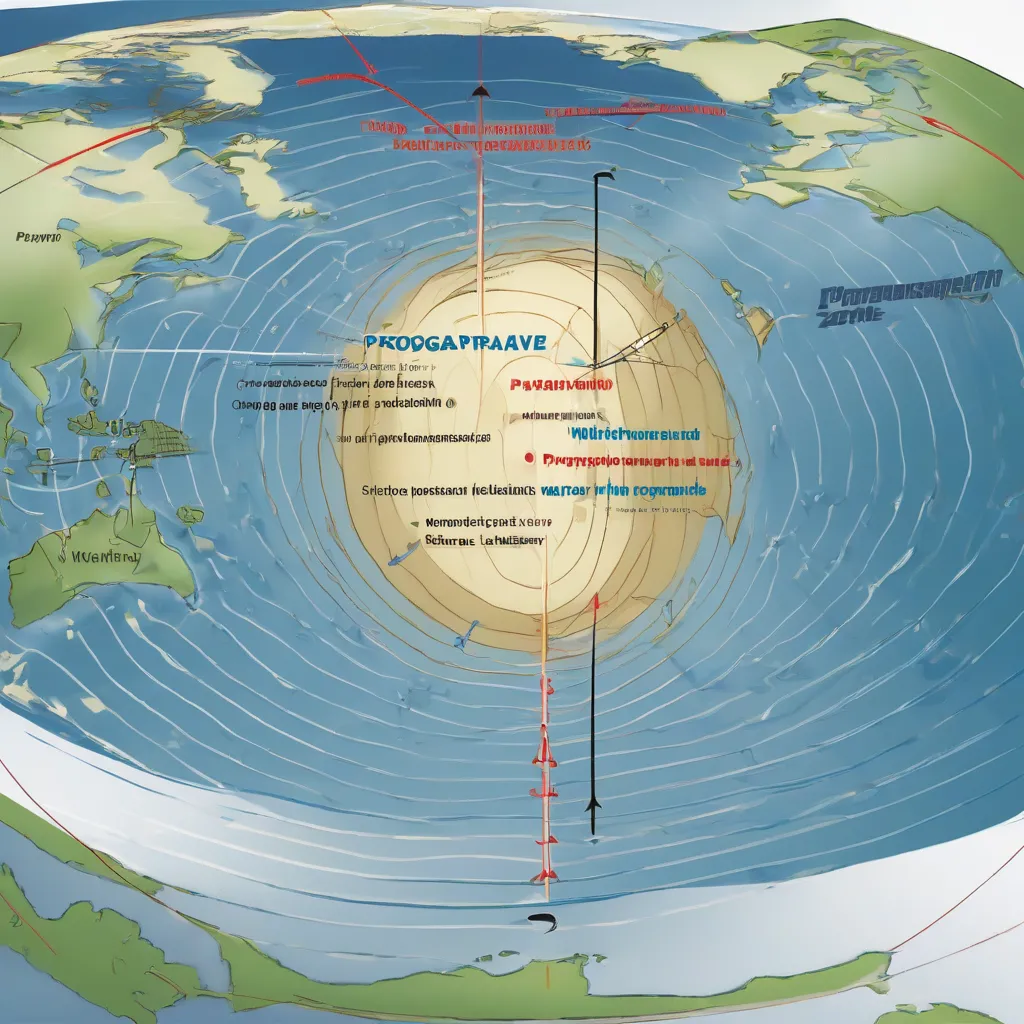 Illustration of P-wave propagation