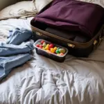 Edibles Packed in a Suitcase