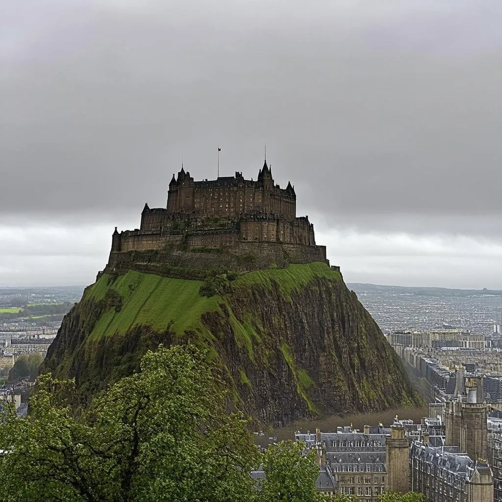 Edinburgh Castle from afar