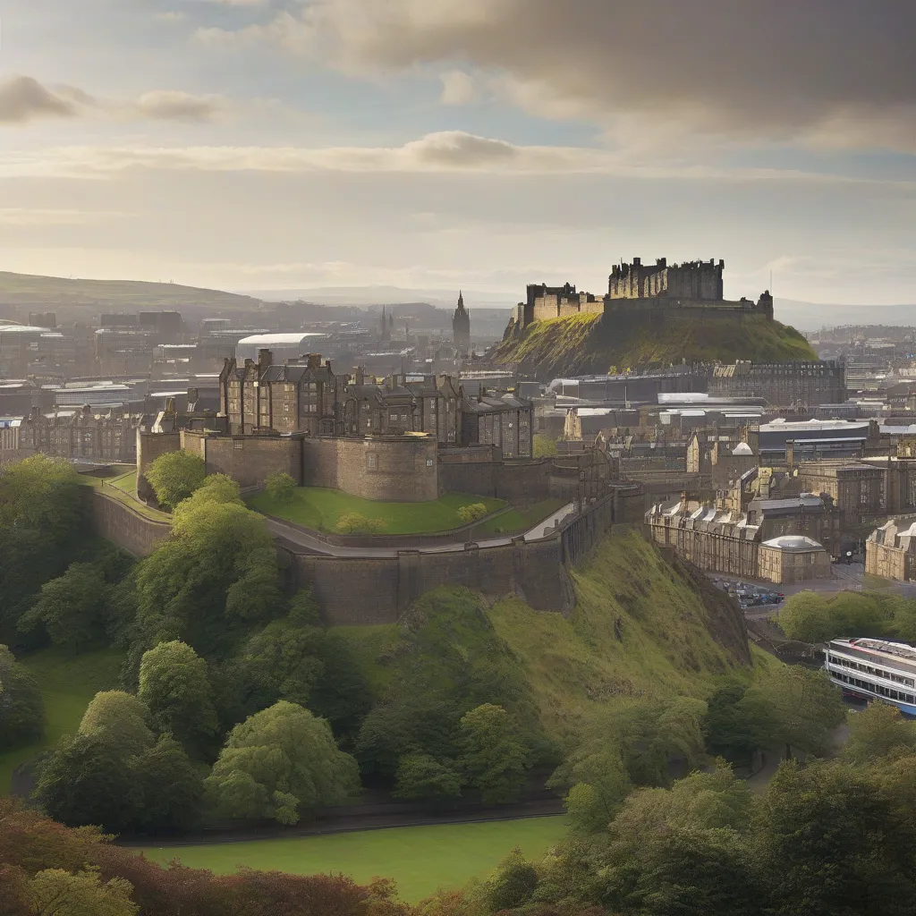 Edinburgh Castle from Calton Hill