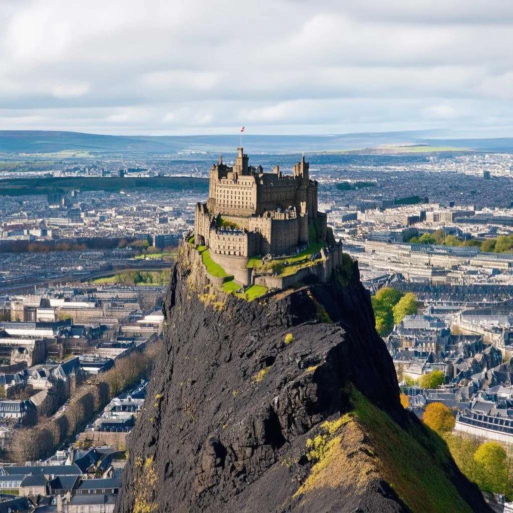 Edinburgh Castle from Calton Hill