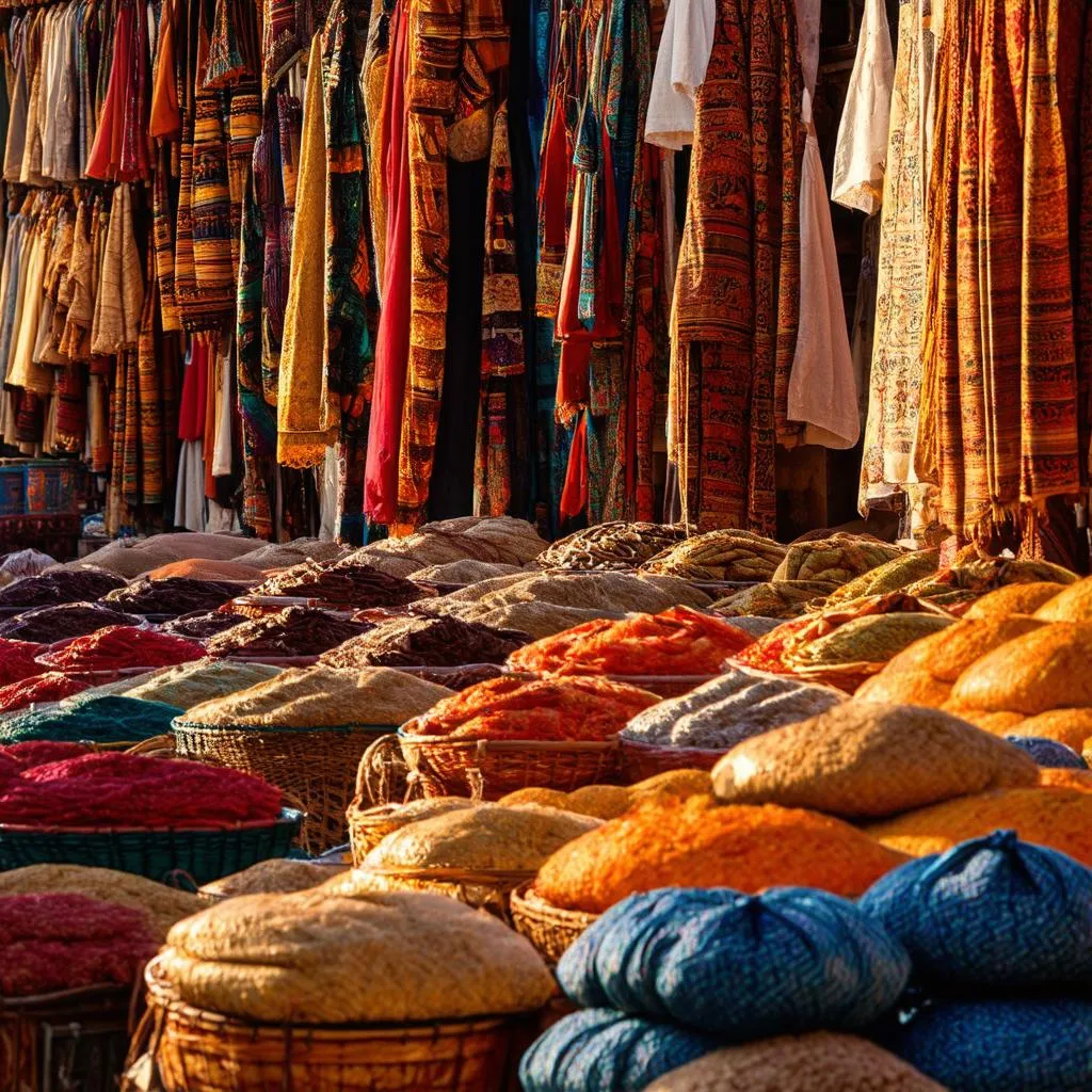 Egyptian Bazaar at Sunset