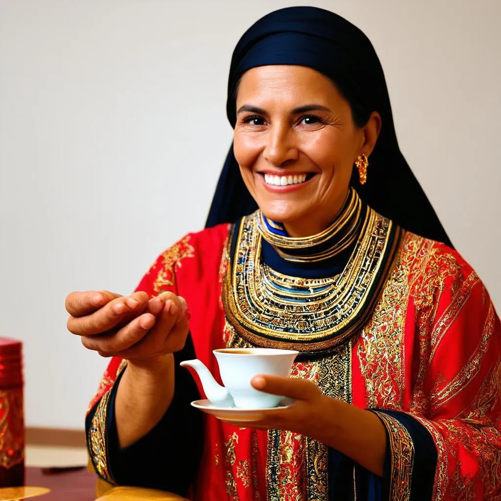 Egyptian Woman Offering Tea