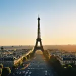 Eiffel Tower at Sunset