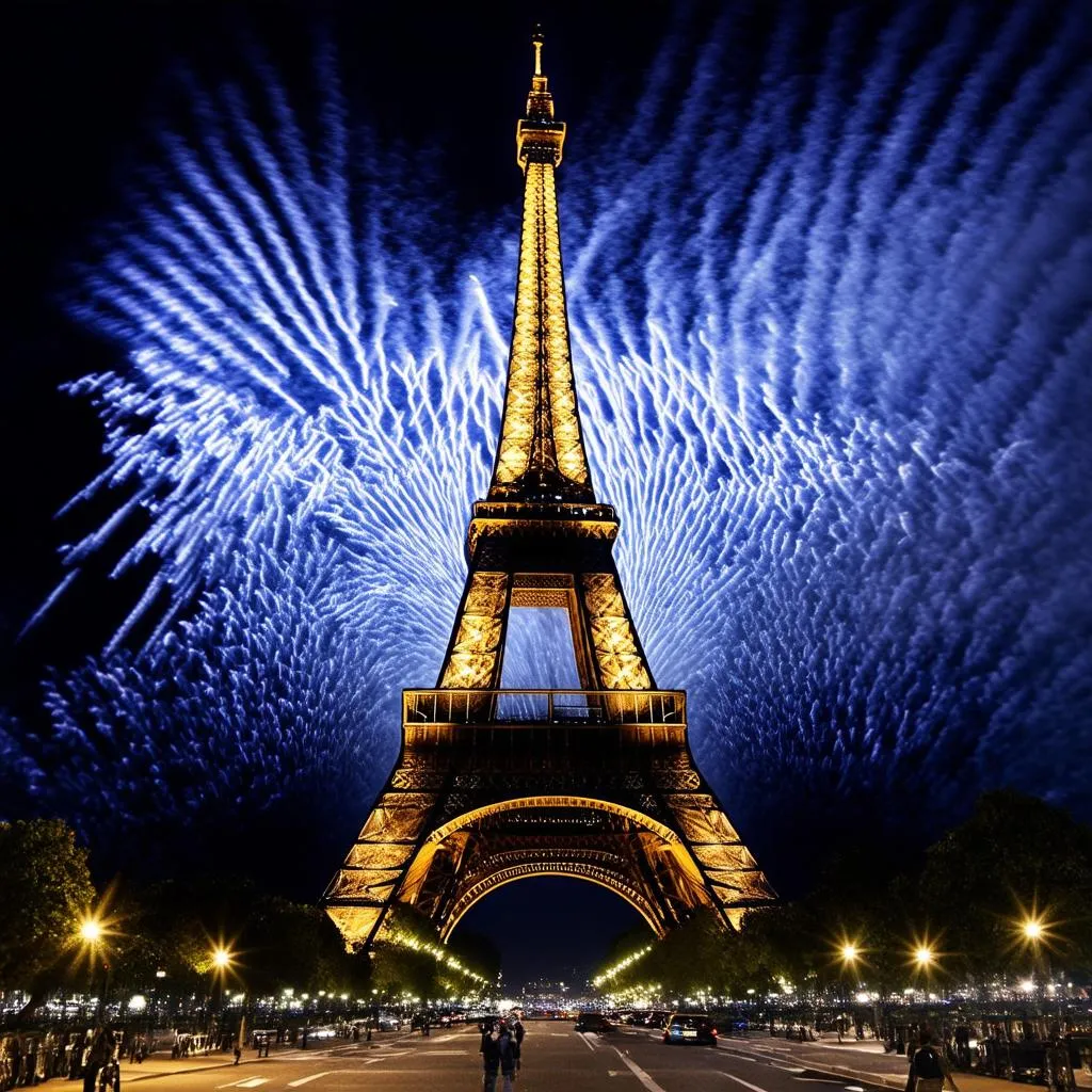 Eiffel Tower Light Show