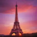 Eiffel Tower at Sunset