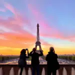 Eiffel Tower at Sunset