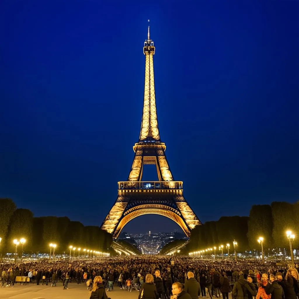 Eiffel Tower at Night