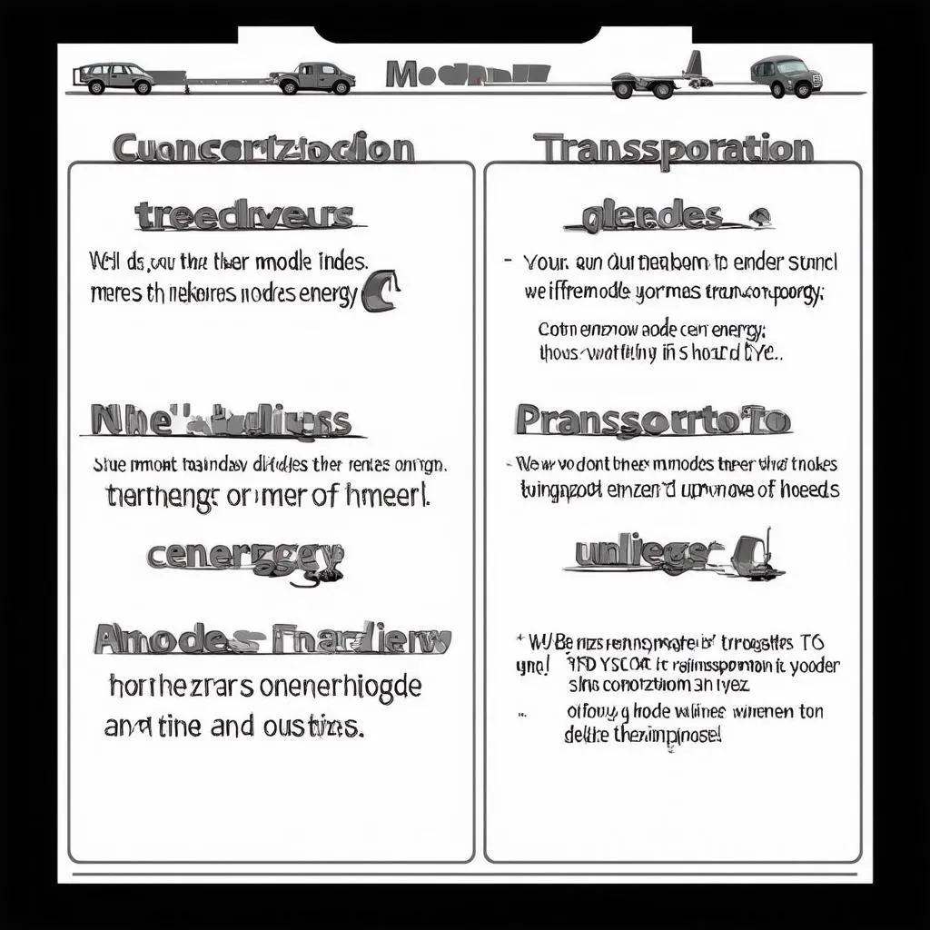 Energy in Transportation