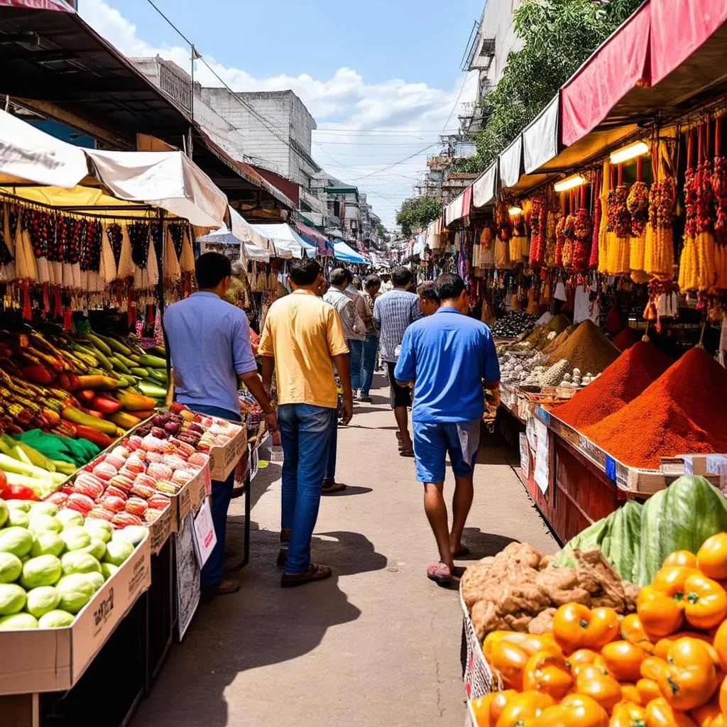 Vibrant Outdoor Market