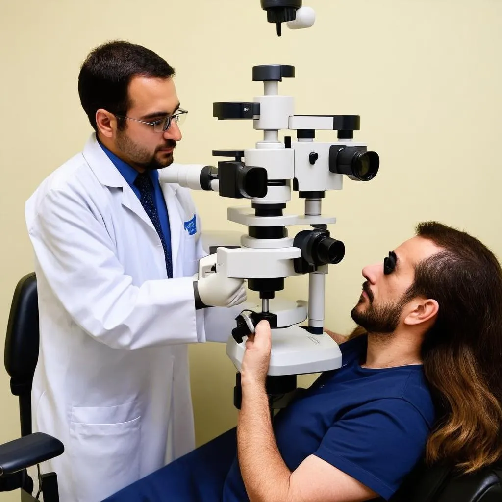 Eye Exam at the Optometrist