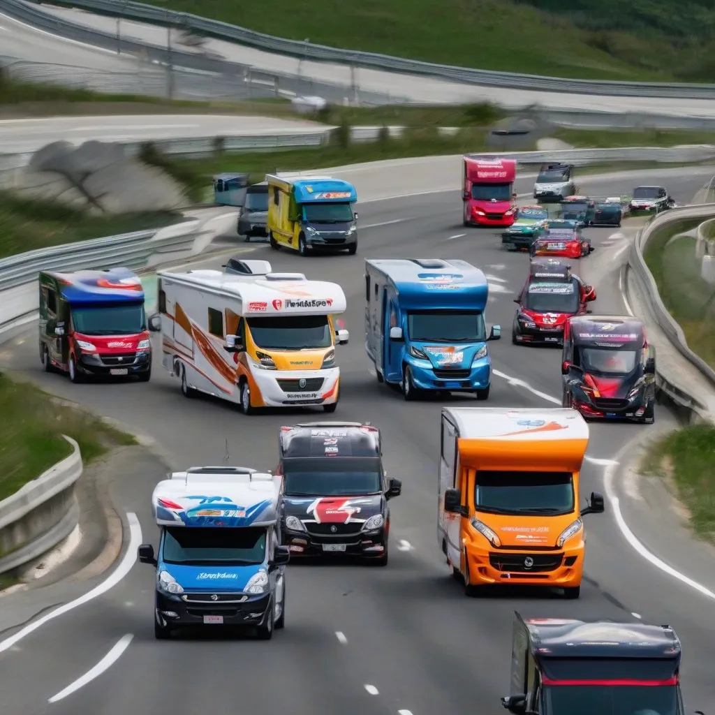 Formula 1 Motorhome Convoy