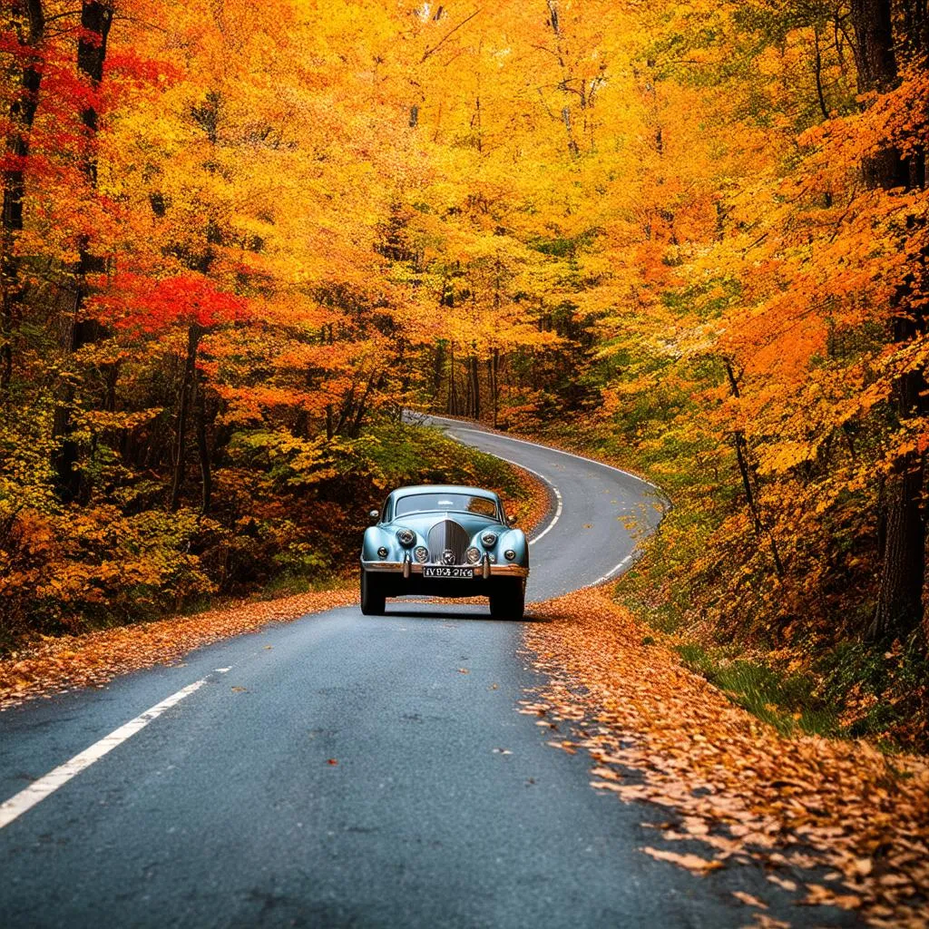 Scenic Road Trip Through Fall Foliage