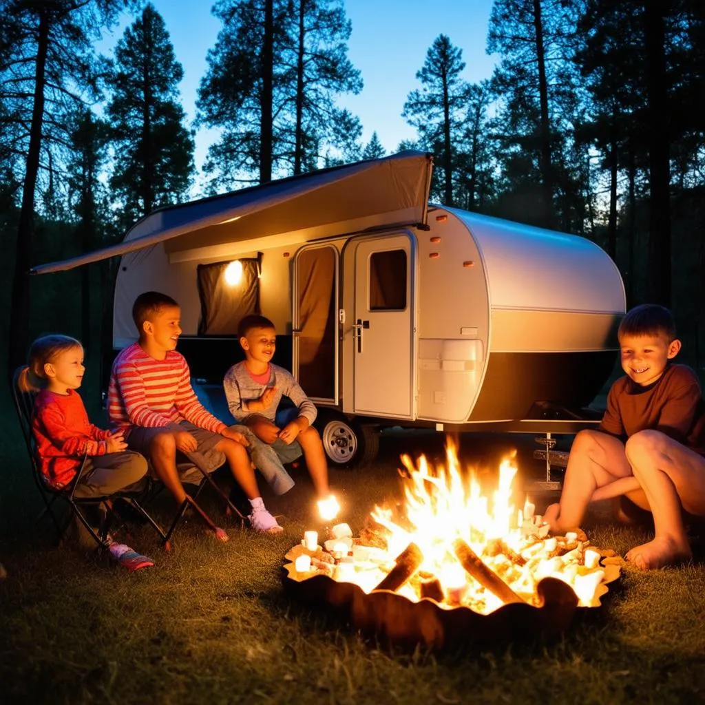 Family A-Frame Camping