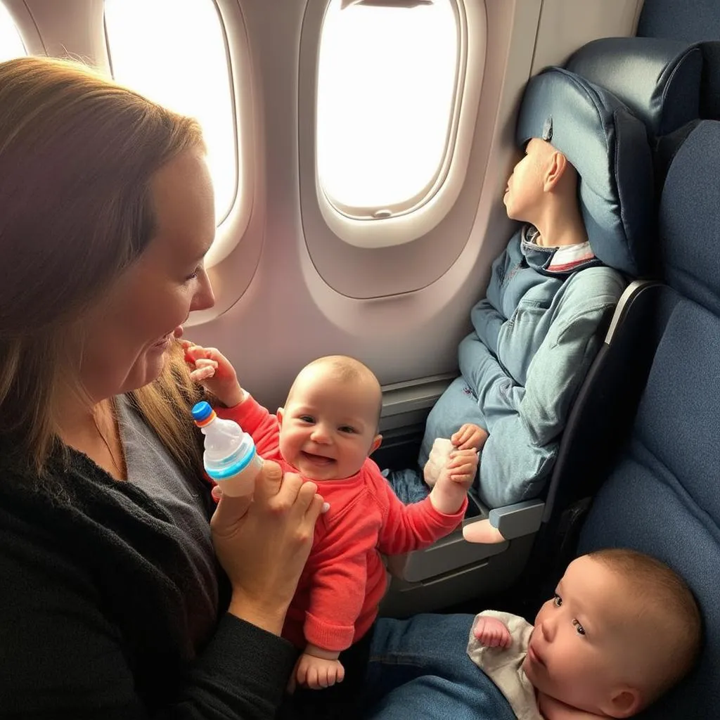 Family Airplane Travel