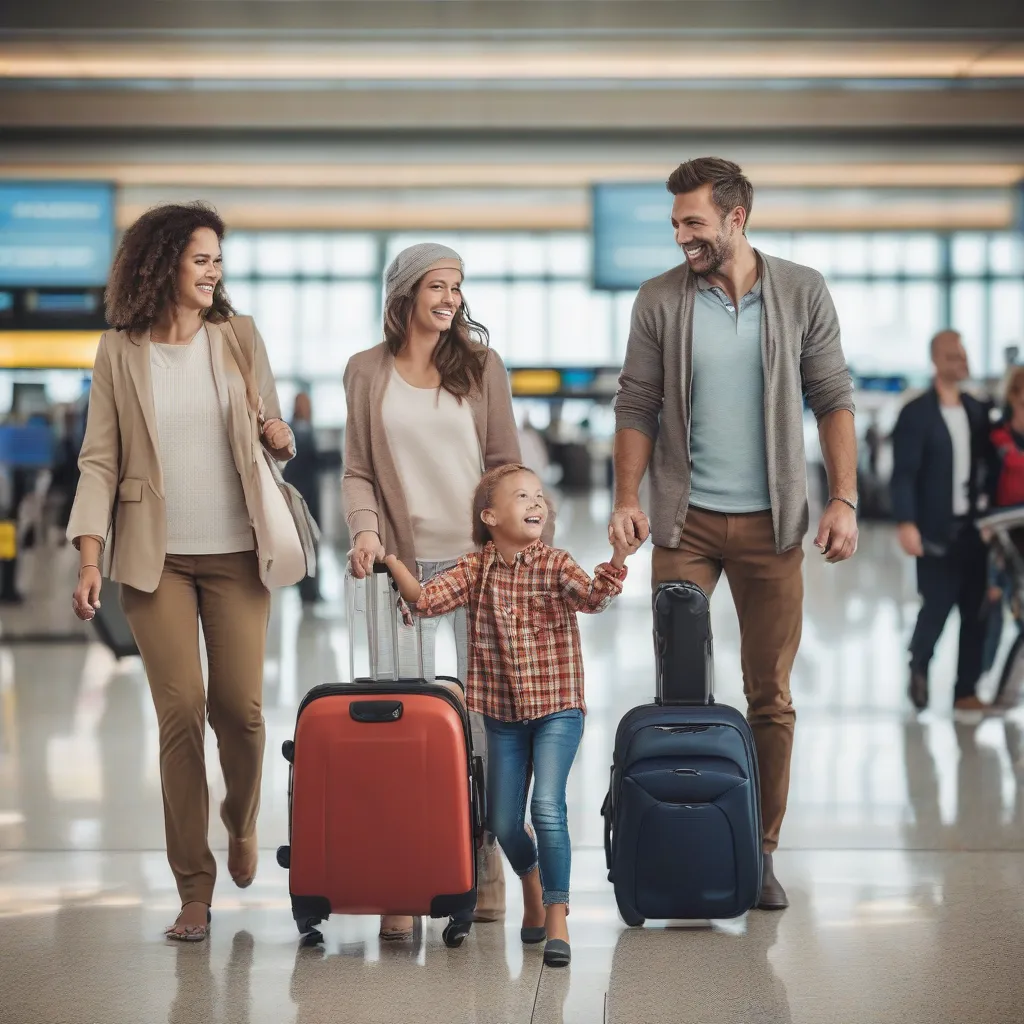 Family at Airport