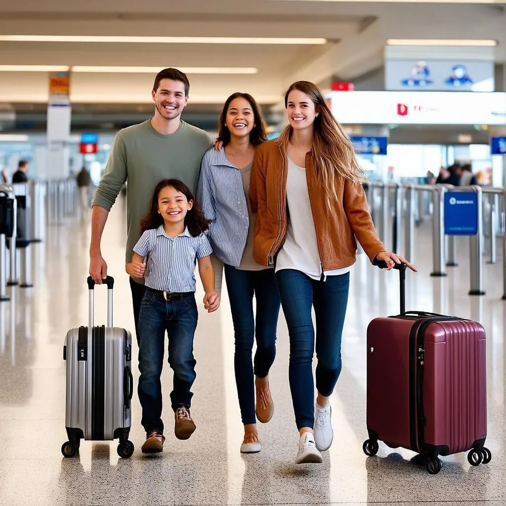 Family at Airport