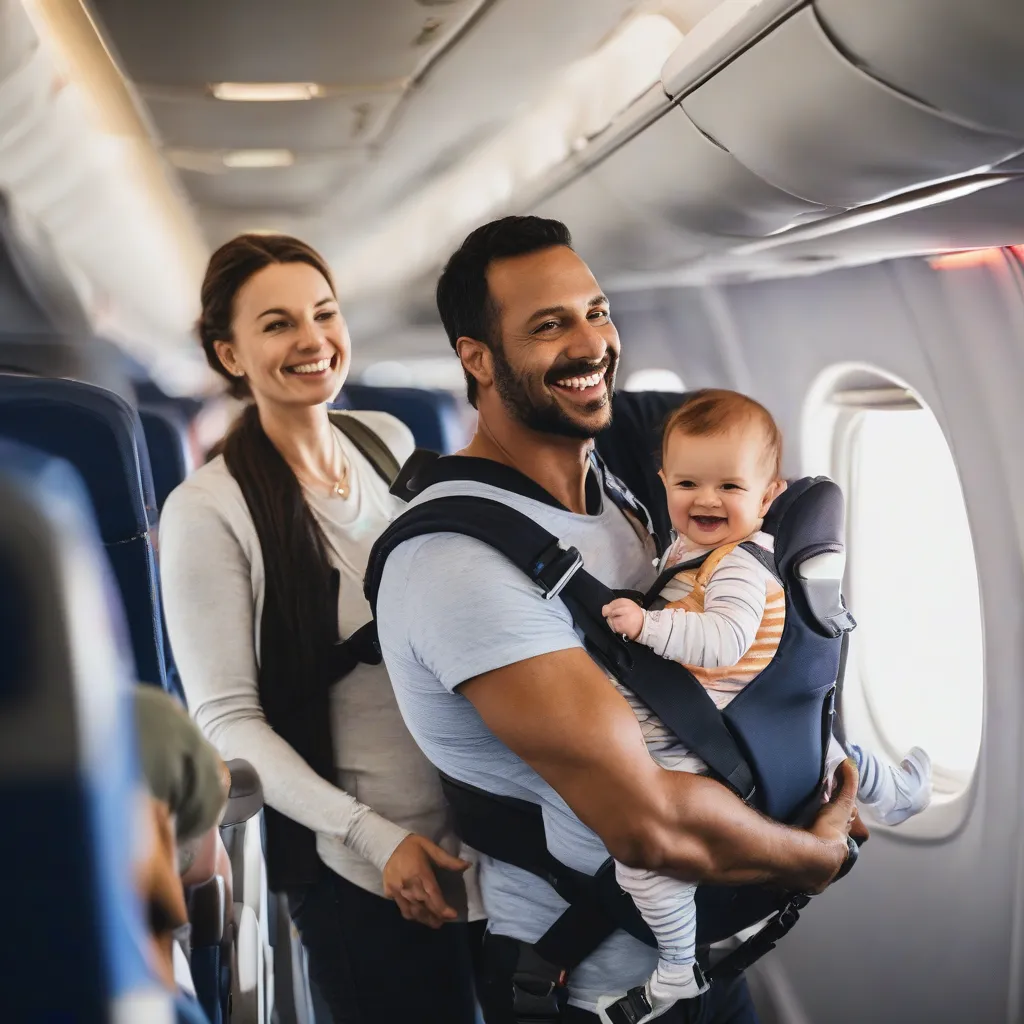 Family Boarding Airplane