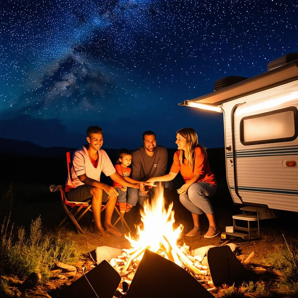 Family Camping Trip with RV