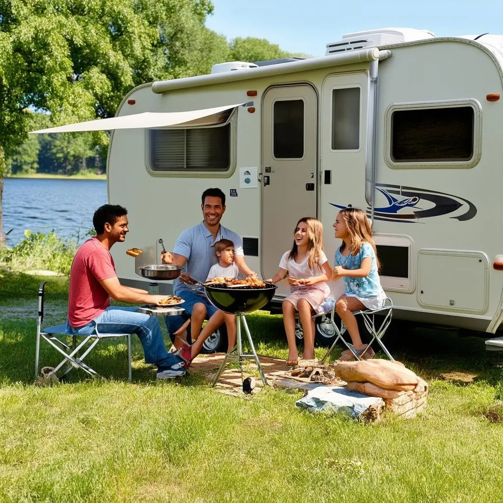 Family Camping with RV