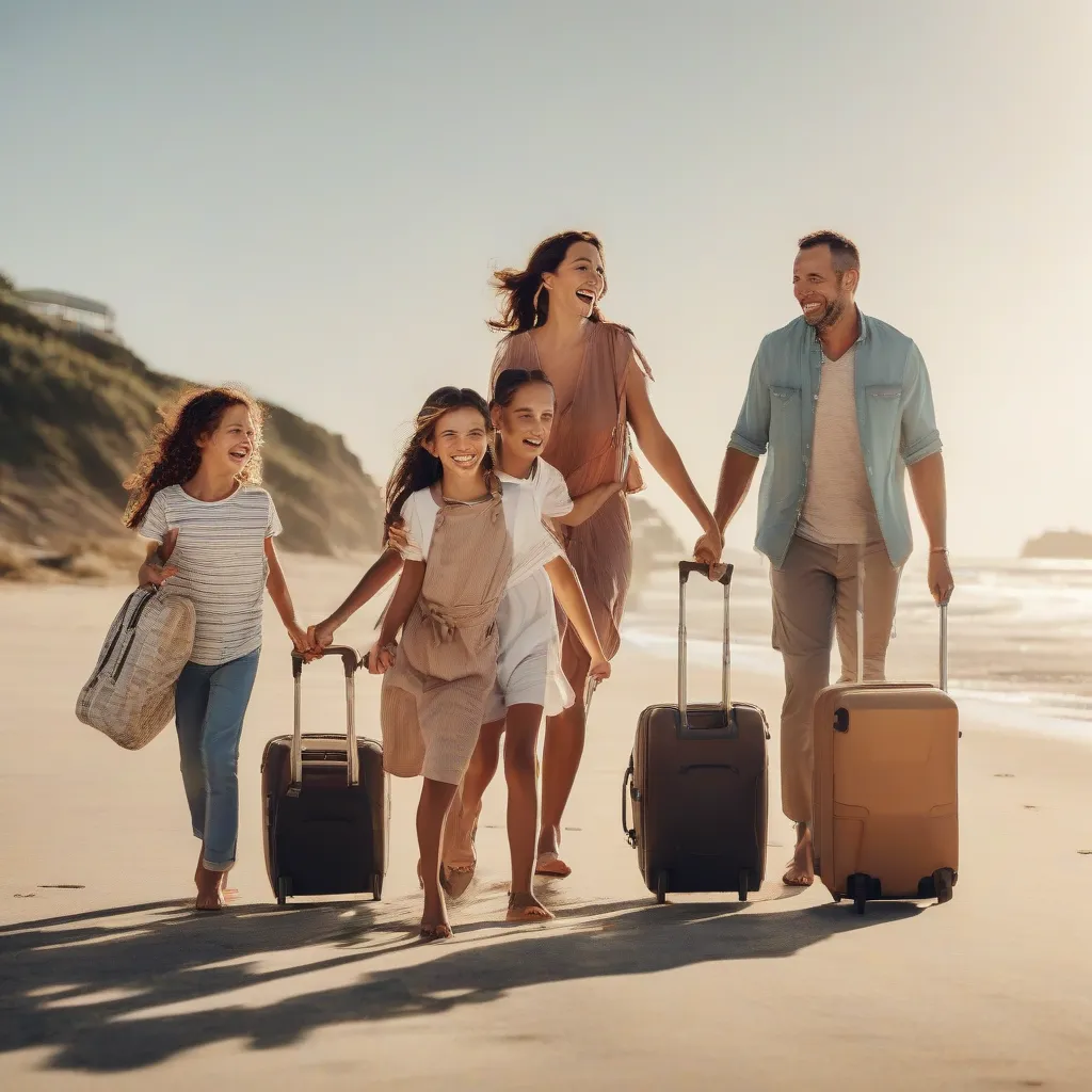 Family Enjoying Costco Travel