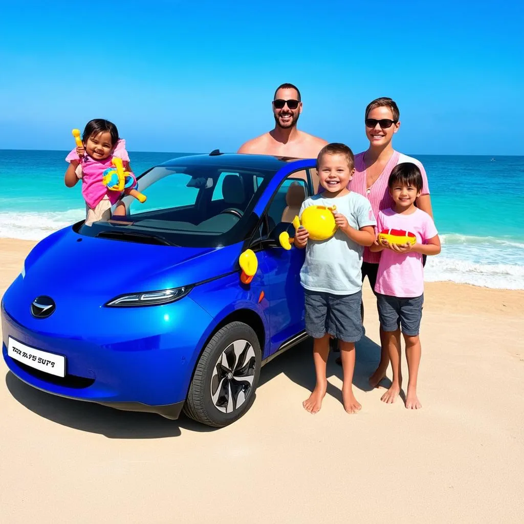 Family electric car trip