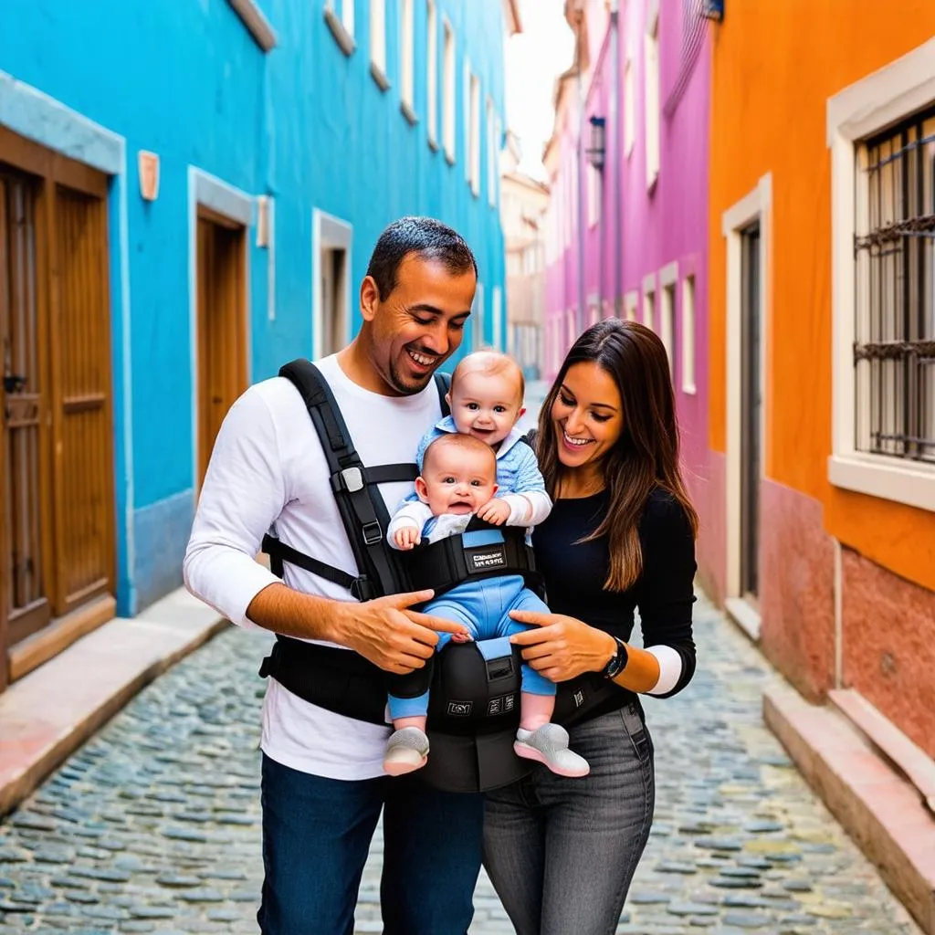 Family Exploring a New City