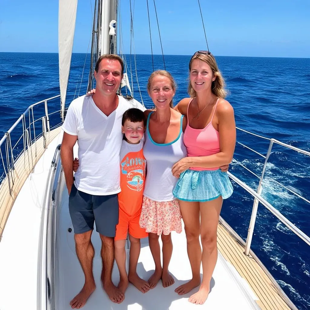 Family on a Sailing Trip