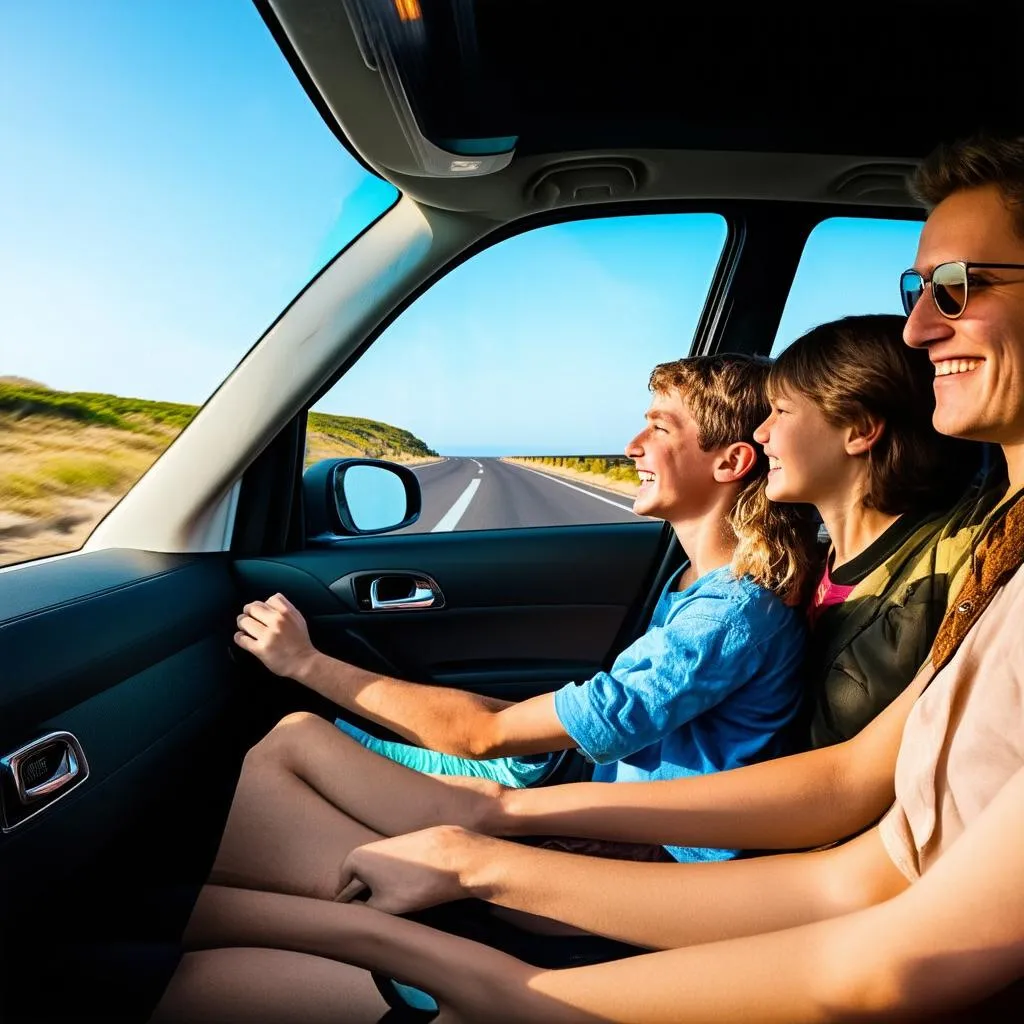 Family on Road Trip