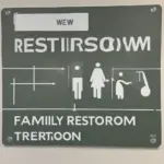 Family Restroom Signage