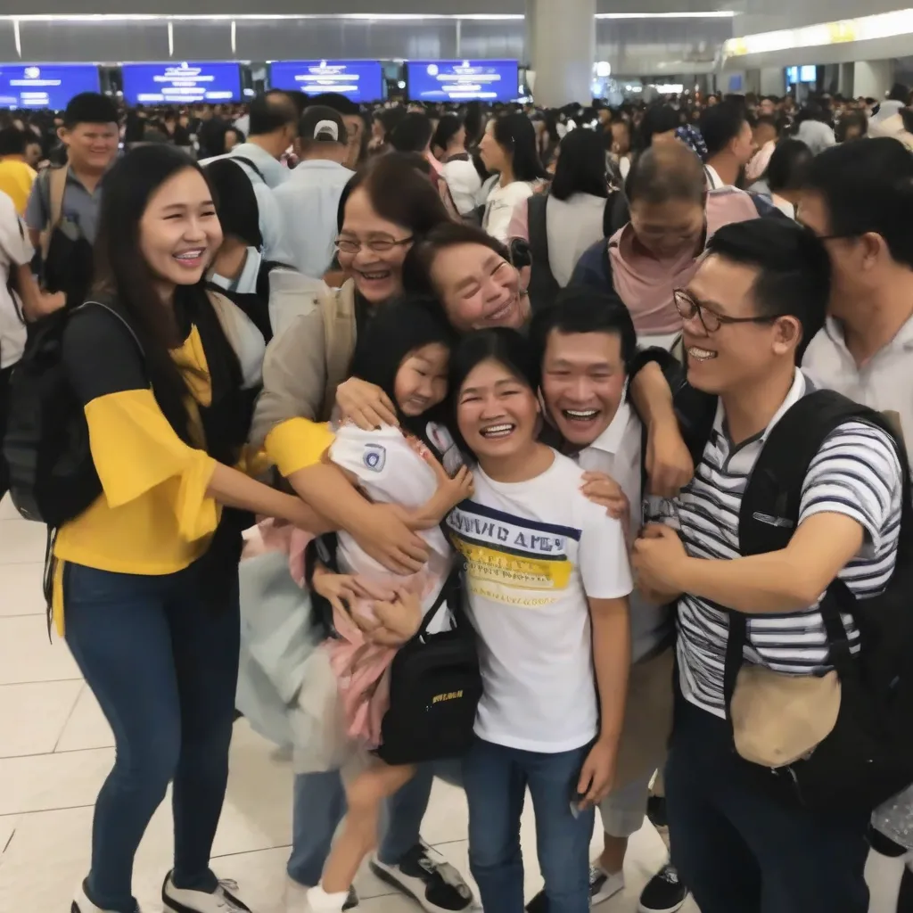 Family Reunion at the Airport