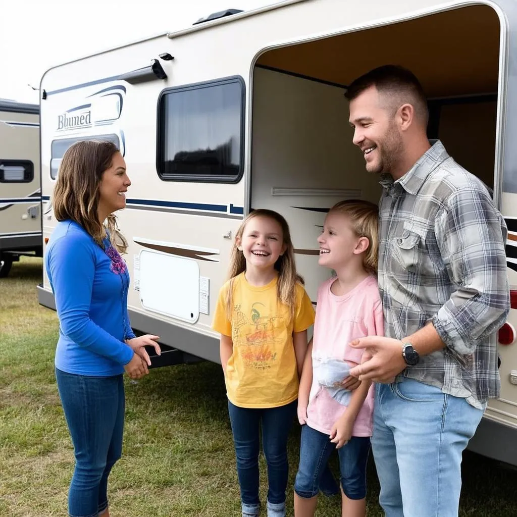 Family Selling Travel Trailer