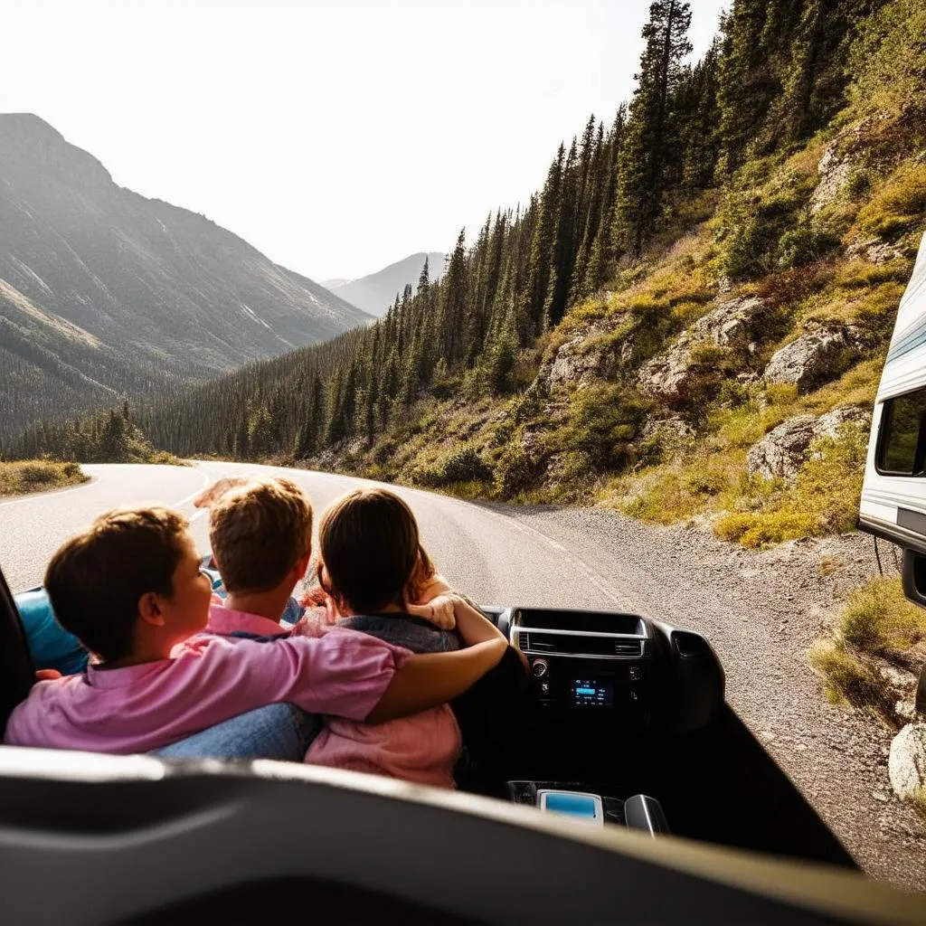 Family Traveling in Campervan