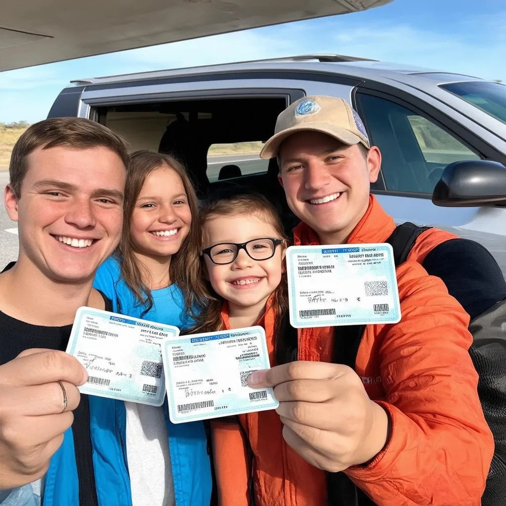 Family Traveling with Enhanced Driver's License