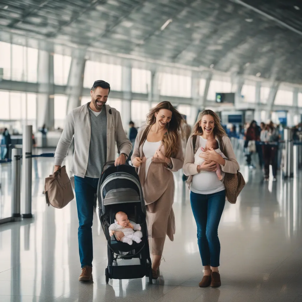 Family Traveling with Newborn