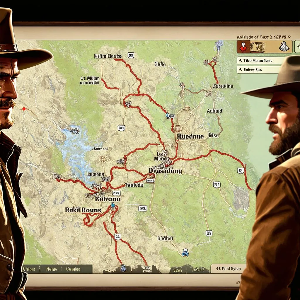 Fast Travel Map RDR2