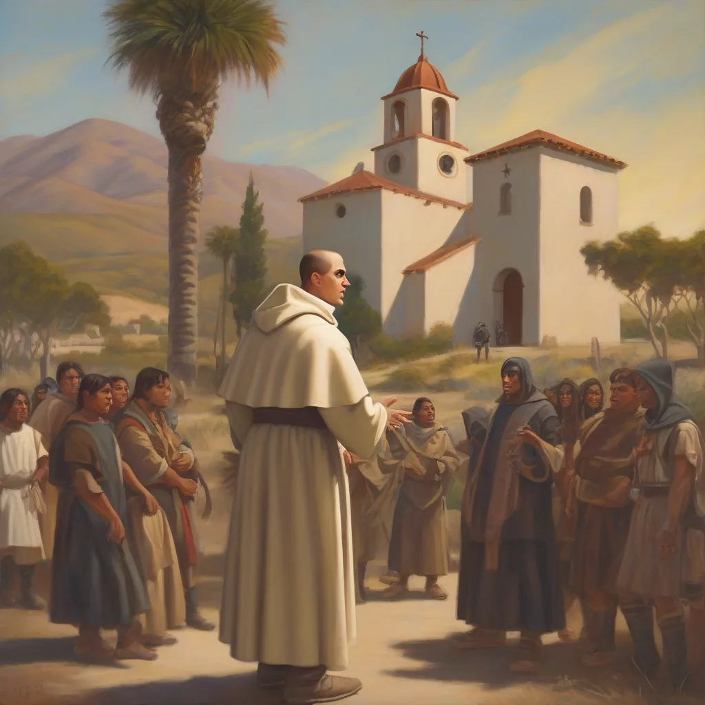 Father Serra at the Mission